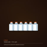 Distilled water, six vials — view 3