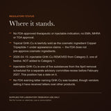 GHK-Cu regulatory status — view 6