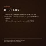 IGF-1 LR3: the research and regulatory record — view 4