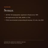 Semax: the research and regulatory record — view 4