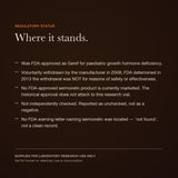 Sermorelin regulatory status — view 6